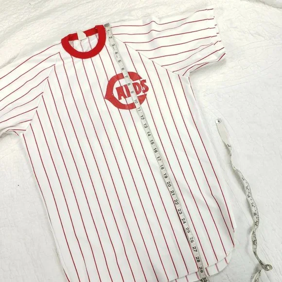 Vtg 60s St Louis Cardinals McCarver USA Made Jersey Southern Athletic Pinstripe - Picture 5 of 9